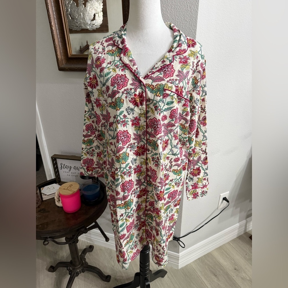 World Market Floral Print Sleep Dress